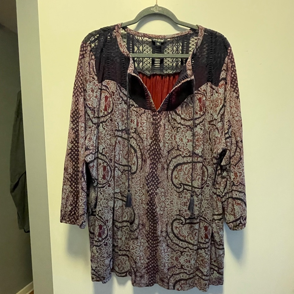 Lucky Brand 3/4 sleeve shirt